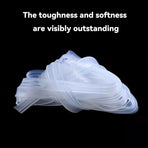 Transparent Silicone Seal Strip in F Shape for Glass Doors Windows - 1.2cm x 100cm