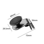 Universal Car Phone Holder Mini 360 Degree Rotating Air Vent Mount Clip Stand - Black