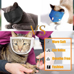 Breathable Pet Headgear Clear Cat Dog Mask Anti Bite Scratch Protective Gear - S