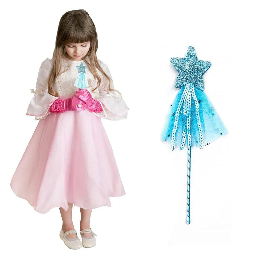 4pcs Sequin Fairy Wand Magic Pentagram Wand for Girls Party Favor Set