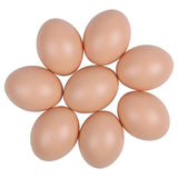 Plastic Painting Eggs DIY Toy Fake Eggs Colourful Drawing Craft Durable Egg - 6PCS - Front View