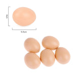 Plastic Painting Eggs DIY Toy Fake Eggs Colourful Drawing Craft Durable Egg - 6PCS