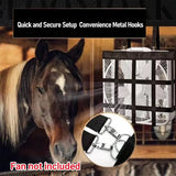 Hanging Stable Fan Bag Portable Durable for Barn Horse Stall Cover - 45-Degree Angle