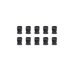 10pcs Black Plastic Buckle Clips for School Bag Backpack Strap Multifunctional - 32mm