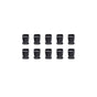 10pcs Black Plastic Buckle Clips for School Bag Backpack Strap Multifunctional - 32mm