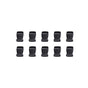 10pcs Black Plastic Buckle Clips for School Bag Backpack Strap Multifunctional - 38mm