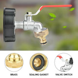 Water Tank Adapter Connector Hose Pipe Fitting Garden Tap Fuel Converter Use - Top-Down View