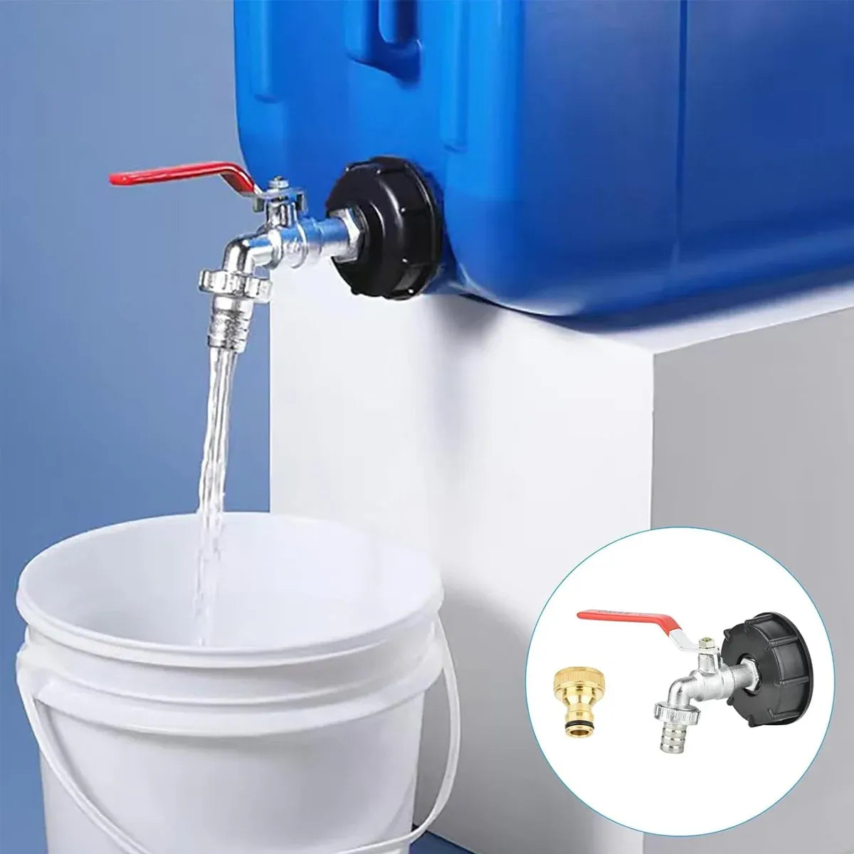 Water Tank Adapter Connector Hose Pipe Fitting Garden Tap Fuel Converter Use