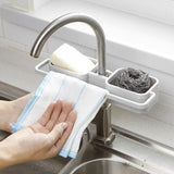 Kitchen  Faucet  Holder  Soap Sponges Caddy Organizer Storage Rack Sink Basket