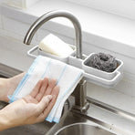 Kitchen  Faucet  Holder  Soap Sponges Caddy Organizer Storage Rack Sink Basket