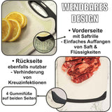 3PCS Wheat Straw Cutting Board Kitchen Chopping Board for Vegetables Meat Fruit - 45-Degree Angle