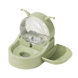 2.2L Large Capacity Pet Water Fountain with Food Bowl Auto Circulation Filtered - Front View