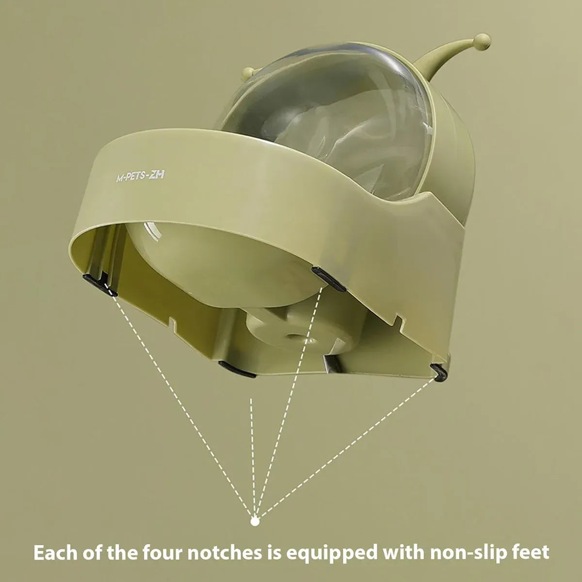2.2L Large Capacity Pet Water Fountain with Food Bowl Auto Circulation Filtered