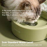 2.2L Large Capacity Pet Water Fountain with Food Bowl Auto Circulation Filtered - Close-Up Angle