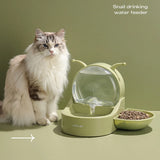 2.2L Large Capacity Pet Water Fountain with Food Bowl Auto Circulation Filtered - Extra Image