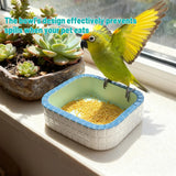 Small Pet Water Food Bowl Non Slip Durable for Birds Small Animals - 45-Degree Angle