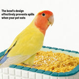Small Pet Water Food Bowl Non Slip Durable for Birds Small Animals - Close-Up Angle