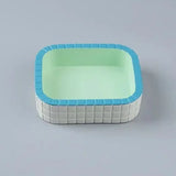 Small Pet Water Food Bowl Non Slip Durable for Birds Small Animals - Low Angle