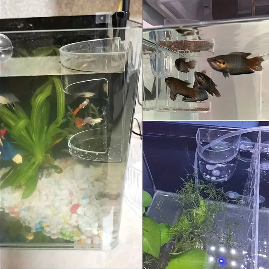 Fish Food Feeding Ring Floating Dispenser Ring Suspension Frame Aquarium Feeder - Square