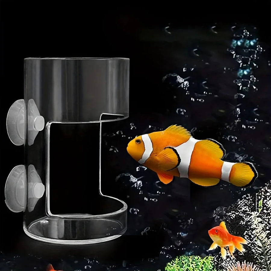 Fish Food Feeding Ring Floating Dispenser Ring Suspension Frame Aquarium Feeder - Square