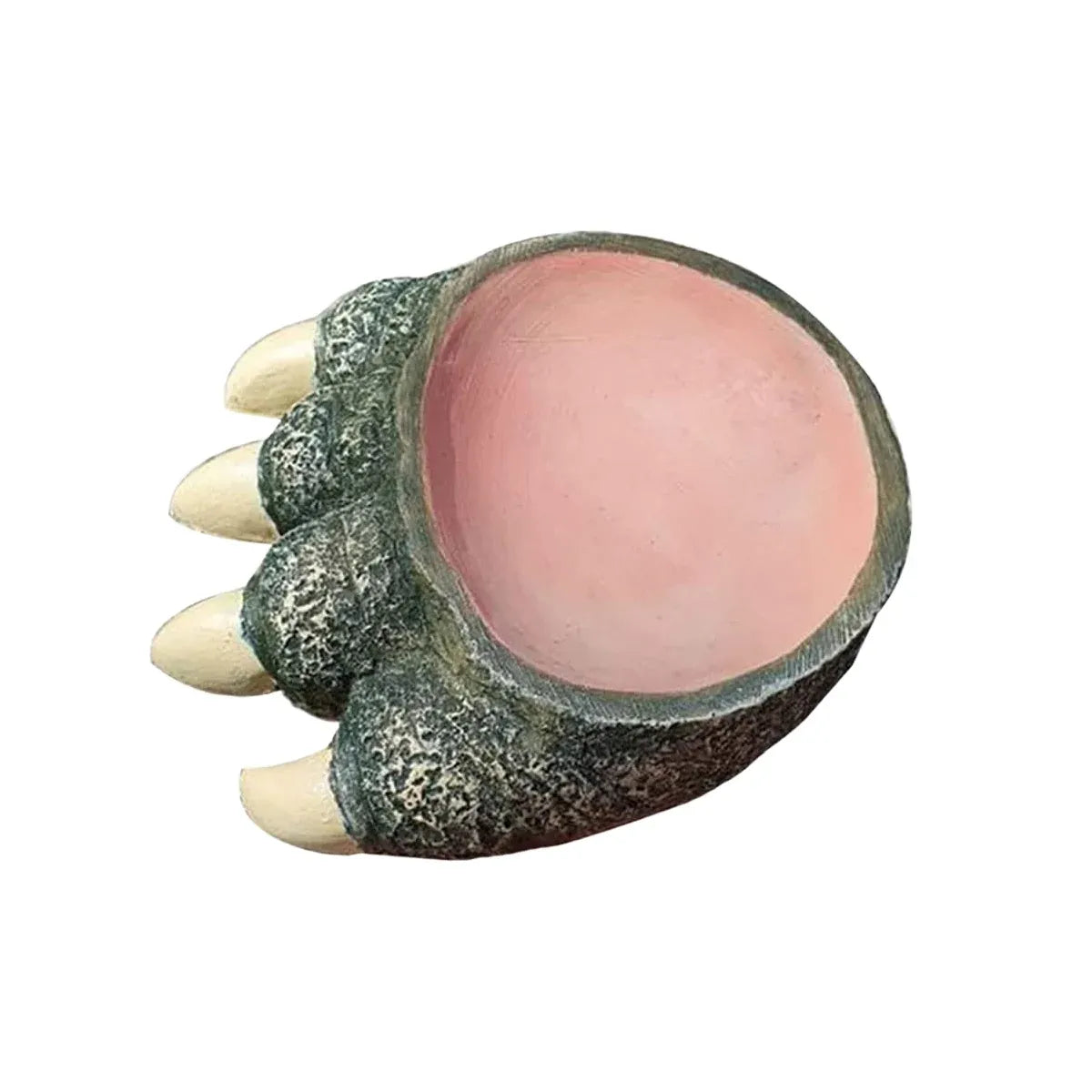 Lizard Claw Shaped Pet Food Water Bowl Durable Resin Non Slip