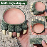 Lizard Claw Shaped Pet Food Water Bowl Durable Resin Non Slip - 45-Degree Angle