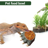 Lizard Claw Shaped Pet Food Water Bowl Durable Resin Non Slip - Extra Image