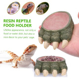 Lizard Claw Shaped Pet Food Water Bowl Durable Resin Non Slip - Extra Image