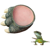 Lizard Claw Shaped Pet Food Water Bowl Durable Resin Non Slip - Extra Image