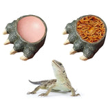 Lizard Claw Shaped Pet Food Water Bowl Durable Resin Non Slip - Extra Image