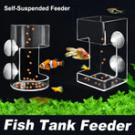 Fish Food Feeding Ring Floating Dispenser Ring Suspension Frame Aquarium Feeder - Round