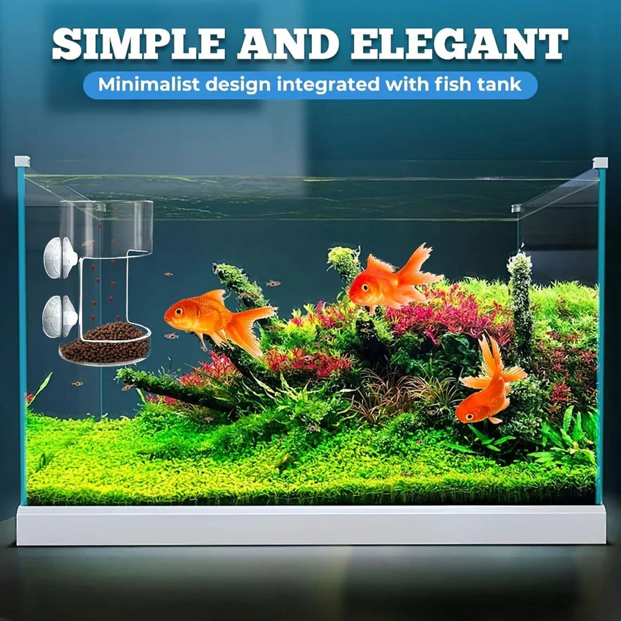 Fish Food Feeding Ring Floating Dispenser Ring Suspension Frame Aquarium Feeder - Round