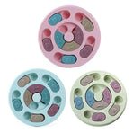 Dog Treat Dispenser Puppy Feeder Puzzle Game Interactive Toy Pet Training Supply - Pink