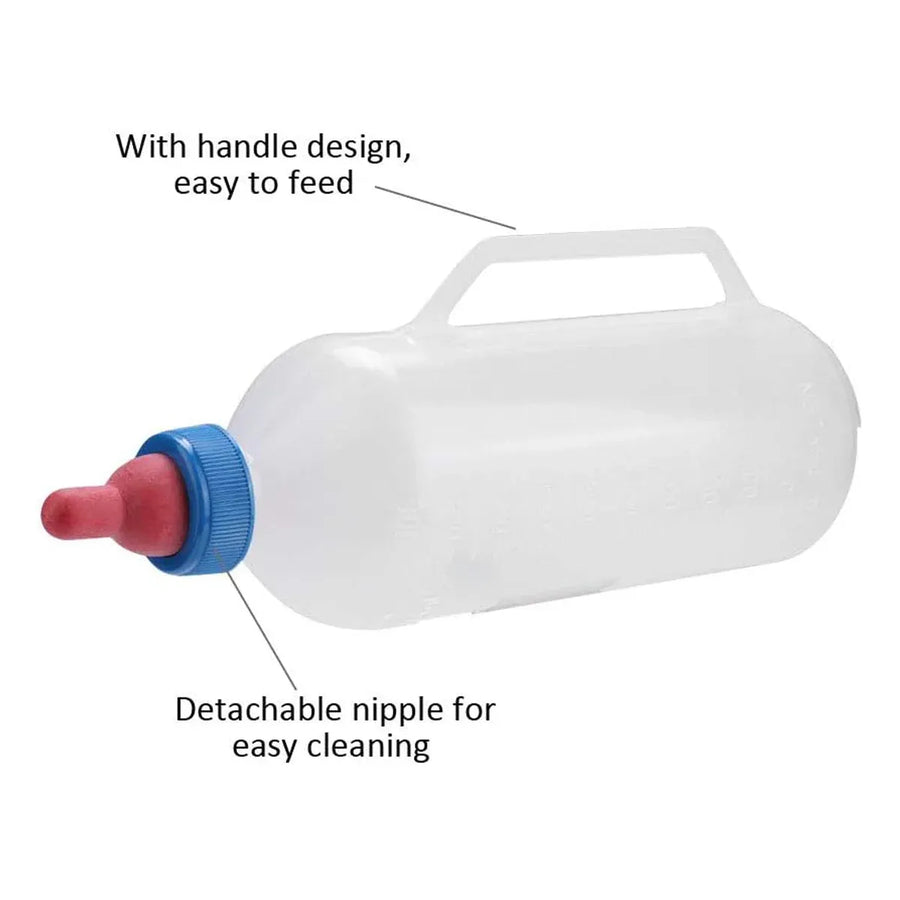 Sheep Lamb Feeding Bottle 1000ml Handheld Nipple Feeder for Livestock Use