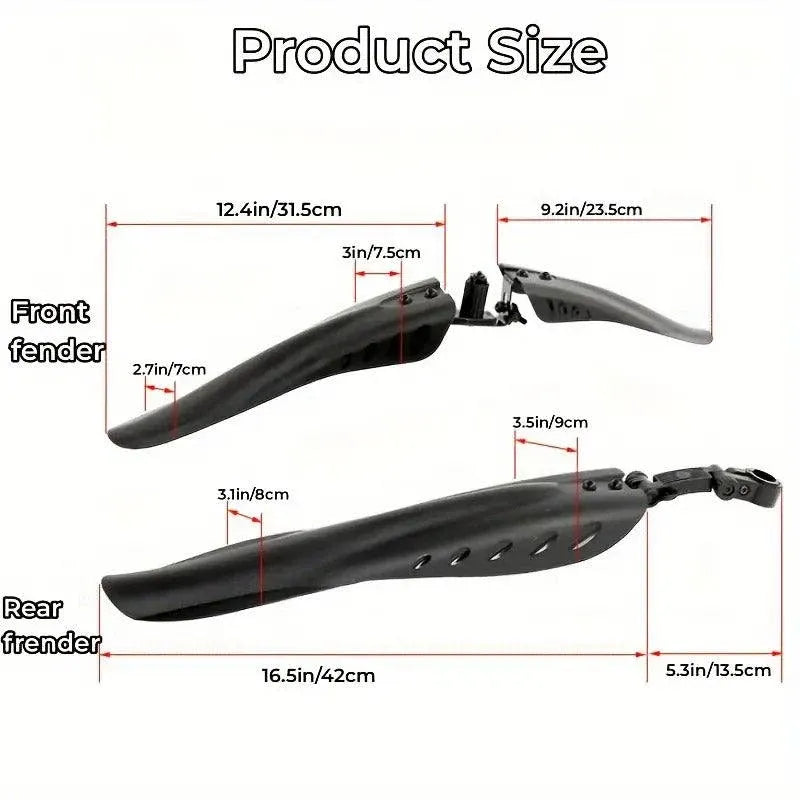 Mountain Bike Fenders Bicycle Mudflaps Rain Guard Splash Guard for Bike Wheels