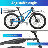 Mountain Bike Fenders Bicycle Mudflaps Rain Guard Splash Guard for Bike Wheels - Rear View