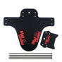 Marsh Guard Bicycle Mudguard Mtb Fender Mud Guards Wings - Bicycle Front Fender - Red