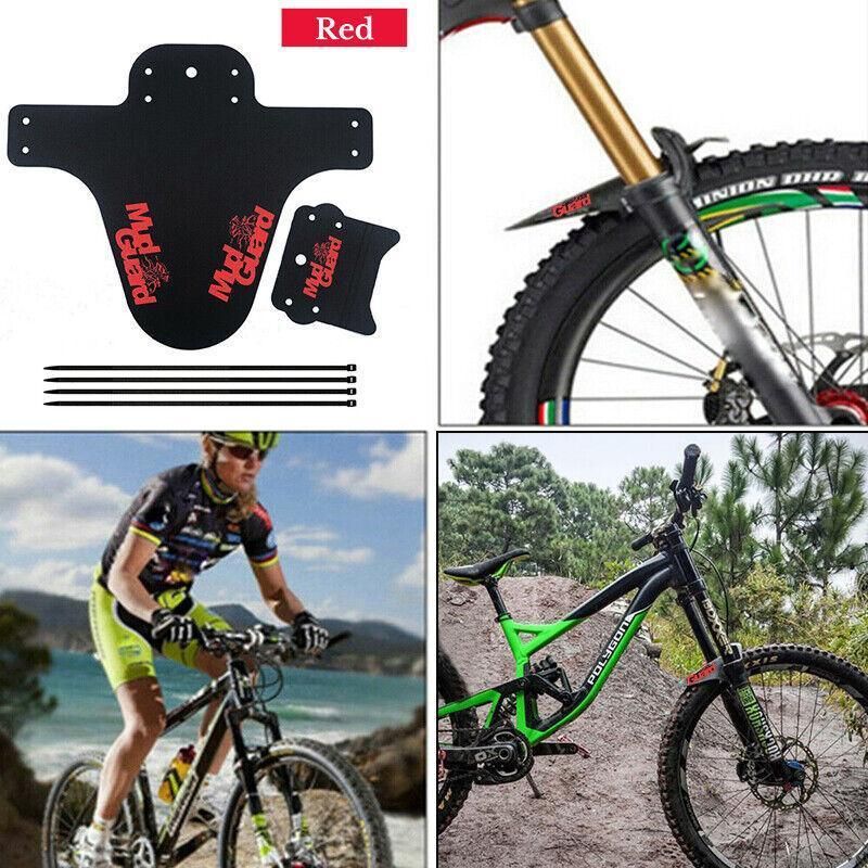 Marsh Guard Bicycle Mudguard Mtb Fender Mud Guards Wings - Bicycle Front Fender - Red