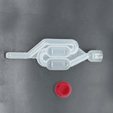 2Pcs Fermenter Airlock S Bubble Type Air Lock Home Brew Beer Wine - Top-Down View