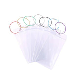 2/10PCS Cruise Ship Luggage Tags Holders Zip Pouch Keyring Steel Wire Cable - 2PCS