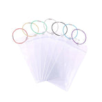 2/10PCS Cruise Ship Luggage Tags Holders Zip Pouch Keyring Steel Wire Cable - 2PCS