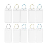 2/10PCS Cruise Ship Luggage Tags Holders Zip Pouch Keyring Steel Wire Cable - 2PCS
