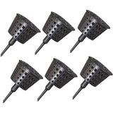 100x Plastic Fertilizer Baskets with Lid Balcony Gardening Tools Bonsai Supplies - Front View