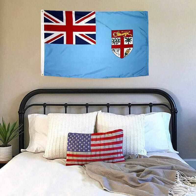 Large Fiji Fijian Flag Pacific Island Heavy Duty Outdoor 90 X 150 CM - 3ft x 5ft