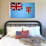 Large Fiji Fijian Flag Pacific Island Heavy Duty Outdoor 90 X 150 CM - 3ft x 5ft - Low Angle