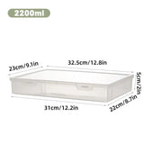 Plastic Transparent Document Organizer Multi-functional Dust-proof Storage Box - Side View