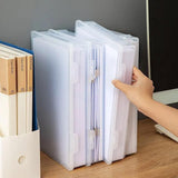 Plastic Transparent Document Organizer Multi-functional Dust-proof Storage Box - Top-Down View
