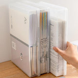 Plastic Transparent Document Organizer Multi-functional Dust-proof Storage Box - Low Angle