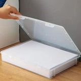 Plastic Transparent Document Organizer Multi-functional Dust-proof Storage Box - Extra Image