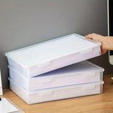 Plastic Transparent Document Organizer Multi-functional Dust-proof Storage Box - Extra Image